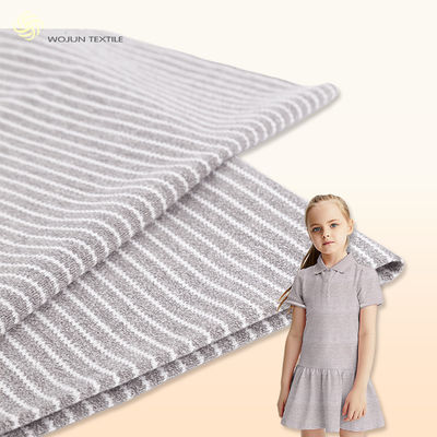 Tejido de punto de Pique transpirable, tela de camiseta rayada de primavera de varios colores