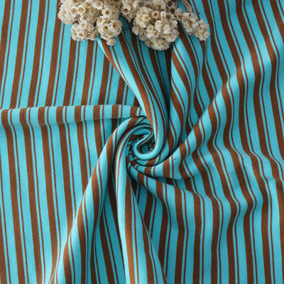 Un buen precio. Absorción de sudor 100 tejidos de algodón, pesado tejido de costillas de rayas en línea