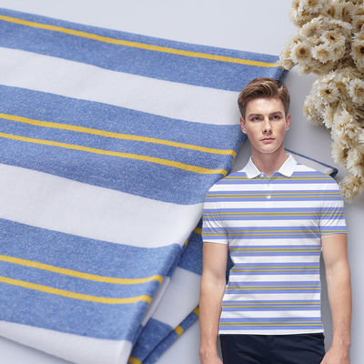 Un buen precio. Textura cómoda 170gsm de Lycra de la tela que se peina material rayada elástico en línea
