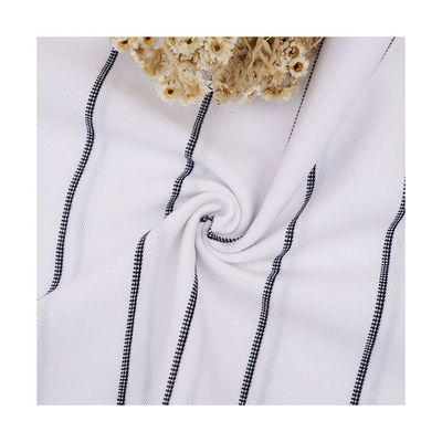 Un buen precio. Peinado de material estéril rayado Tejido verano 97 algodón 3 tela de spandex en línea