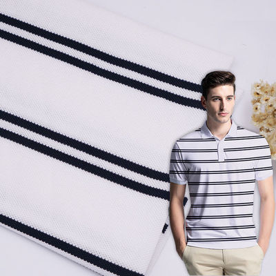 El hilado rayado teñió algodón puro de la tela 220gsm de la camisa sudó el material hecho punto de absorción