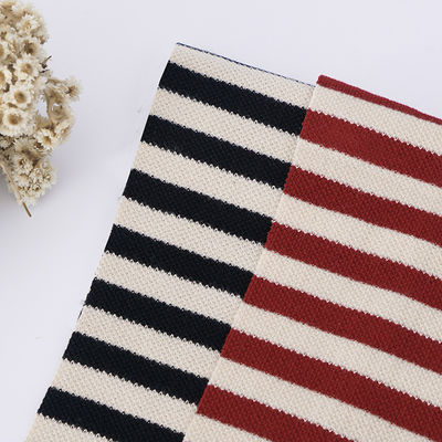 Un buen precio. Tejido de algodón a medida con rayas, respirable, francés, con textura de Terry Pique en línea