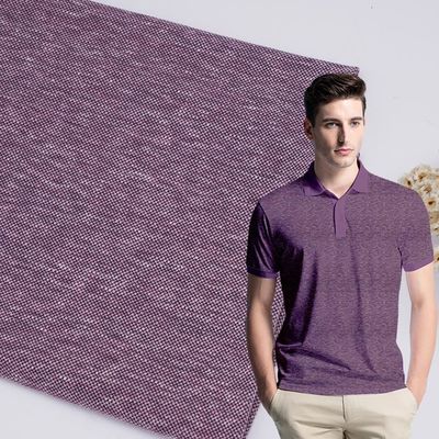 Tela durable del piqué del doble 190gsm, tela sólida lisa del punto