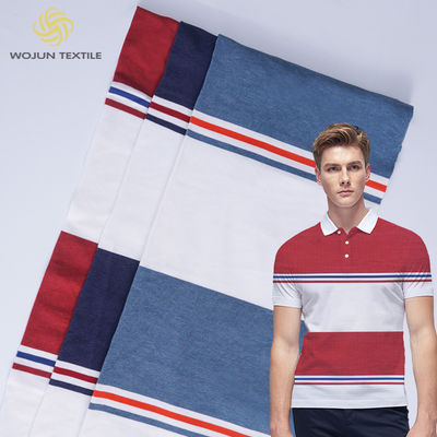 Un buen precio. El hilado respirable del doble de la tela del piqué del algodón hizo punto la textura el 185cm WJ-402-19520 en línea