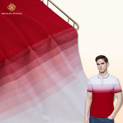 La tela de Polo Shirt Stretch Cotton Pique, absorción sudada cuenta un cuento la tela de algodón teñida