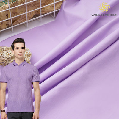 El lustre sólido mercerizado de Polo Shirt Cotton Fabric Breathable hizo punto material