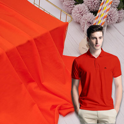 Tejido de punto liso y sólido 32S 210gsm Material de peinado de algodón tencel suave