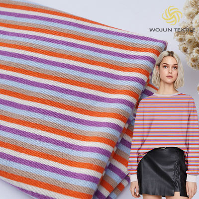 La primavera francesa sudada de Terry Fabric 21S del algodón absorbente rayada hace punto el paño