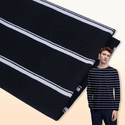 Un buen precio. Cabaña pura de hilados duraderos y tejido de material rayado absorbente para ropa deportiva en línea