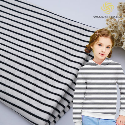 Elegante y cómodo y generoso y casual Tejido de algodón rayado para sudadera con capucha