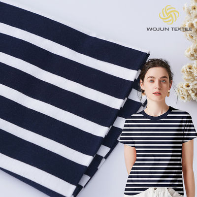 Tejido de material de rayas suaves para camiseta de polo