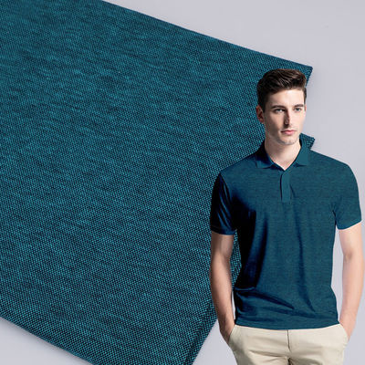Tejido de algodón puro y sólido para camisa de polo