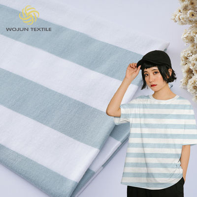 Tejido de material de algodón con rayas para trajes de deporte