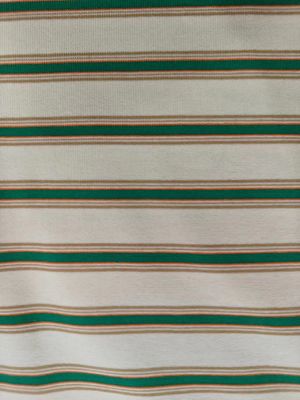 Tejido de material de algodón rayado y suave para camiseta