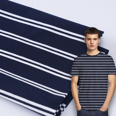 Un buen precio. Tejido de punto a rayas para trajes de deporte en línea