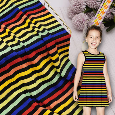 Tejido de algodón a rayas de moda para camisetas