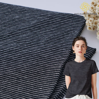 Tejido de material rayado transpirable de moda y absorbente de sudor para camiseta