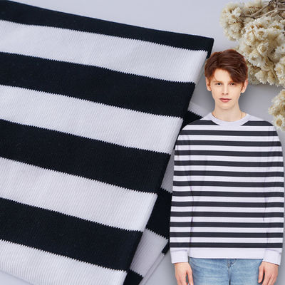 Un buen precio. Tejido de punto a rayas transpirable y resistente a la sudoración para camisa de polo en línea