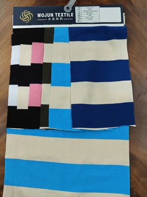 Tejido de punto con rayas confortable y clásico para camisa de polo