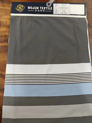 Fácil de cuidar para una camiseta de polo de tela de punto rayada saludable y transpirable y absorbente de sudor