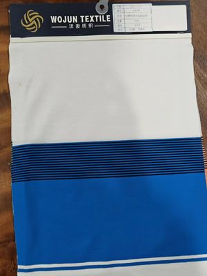 Tejido de punto a rayas para camisa de polo, saludable y absorbente de sudor
