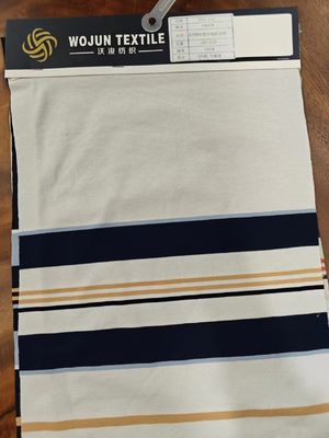 Excelente elasticidad y tejido de punto a rayas duradero para camiseta de polo