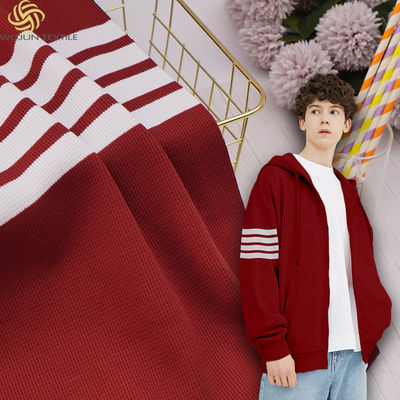 Un buen precio. Tejido de punto a rayas, cómodo y absorbente de humedad para ropa deportiva en línea