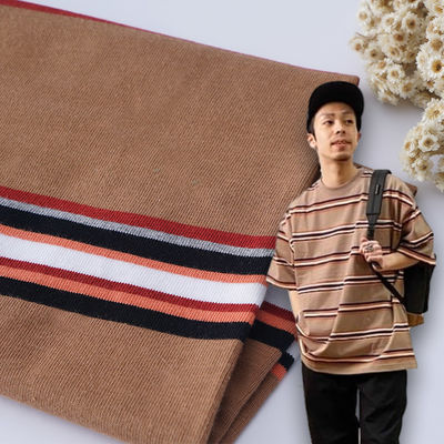 Un buen precio. Tejido de punto a rayas que absorbe la humedad y es respirable y amigable para la piel en línea