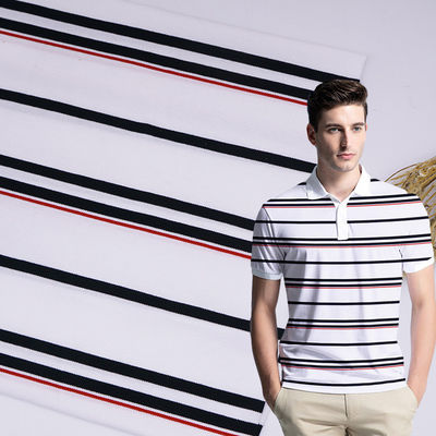 Un buen precio. Tejido de punto suave y de rayas suaves y absorbente de humedad para uso informal en línea