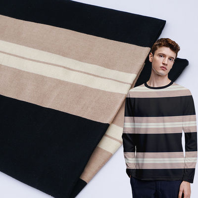 Un buen precio. Tejido de punto con rayas, transpirable, duradero y amigable para la piel, para uso informal en línea