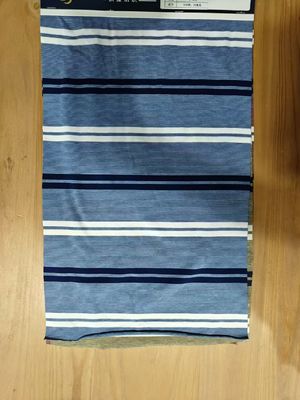 Tejido para camiseta de material rayado transpirable y cómodo y amigable para la piel