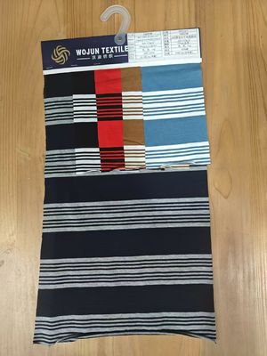 Tejido de material de rayas suave y transpirable para uso informal