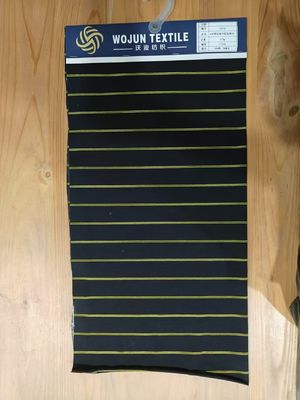 Tejido resistente al desgaste y a las arrugas de material rayado para camisa de polo