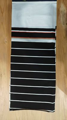Tejido de material natural rayado suave y respirable para la piel para camiseta
