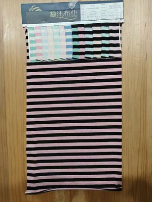 Tejido de material de rayas suaves y elástico de moda y duradero para camiseta