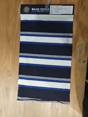 Tejido de punto a rayas duradero y cómodo y amigable para la piel para camisa de polo