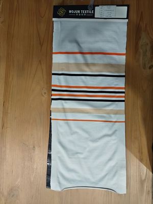 Tejido de punto a rayas para camiseta que respira y es cómodo y amigable para la piel