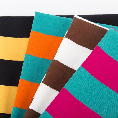 Un buen precio. Tejido de punto a rayas para camisa de polo en línea