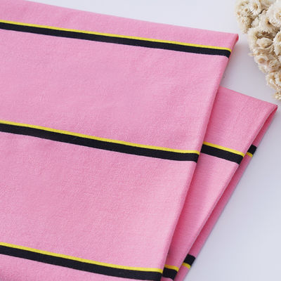 Tejido de punto a rayas personalizado y multicolor para uso informal