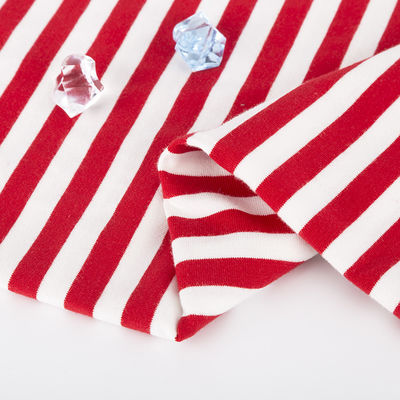 Un buen precio. Fácil de cuidar y transpirable y higroscópico de tejido de punto a rayas para el uso casual en línea