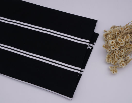 Tejido de material estriado elástico y duradero que absorbe el sudor para camiseta de polo