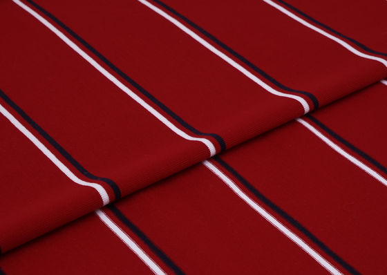 Un buen precio. Tejido de material de rayas de moda y versátil y clásico para camiseta en línea