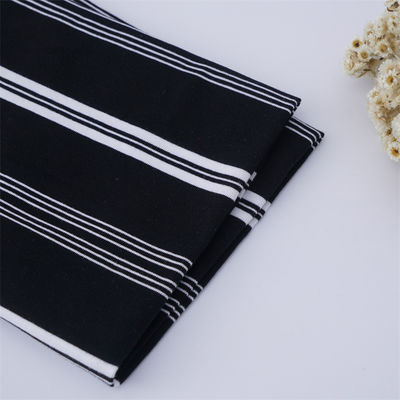 Tejido de punto a rayas para camiseta, transpirable, limpio para la piel y natural, suave, no fácil de deformar