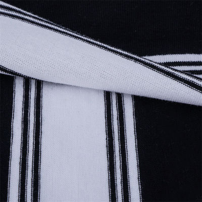 Un buen precio. Tejido de punto a rayas, cómodo y transpirable, amigable con la piel, para uso informal en línea