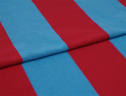 Tejido de punto natural de rayas resistente al desgaste y saludable y transpirable para camisa de polo