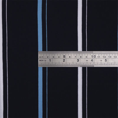 Tejido de material estriado resistente a la humedad, transpirable y duradero para camisa de polo