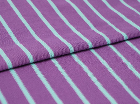 Un buen precio. Tejido de punto a rayas de algodón puro natural amigable para la piel en línea