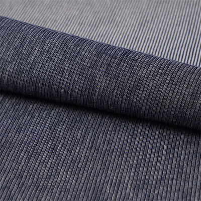 Tejido de punto a rayas resistente al desgaste y absorbente del sudor y transpirable para uso informal