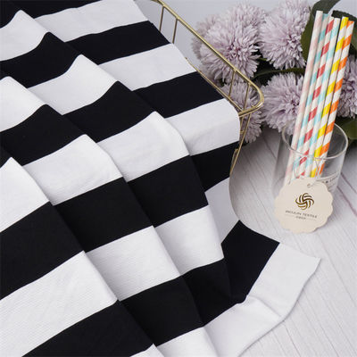 Tejido de punto a rayas confortable y resistente al desgaste para camisa de polo