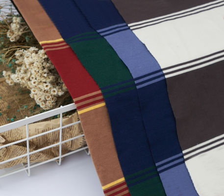 Tejido de punto a rayas suave y cómodo con buena textura, saludable para camisetas